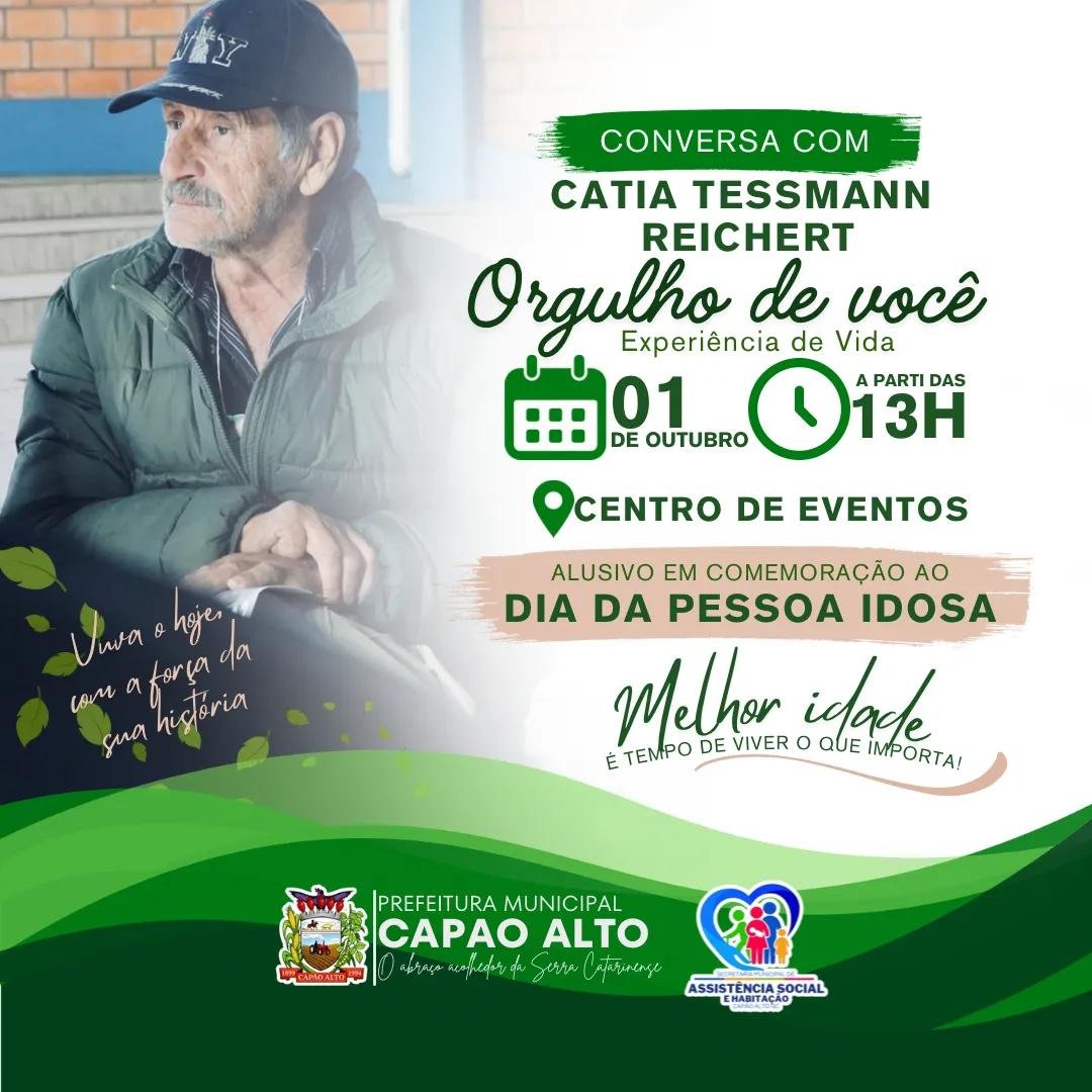 Capão Alto promove programação especial para celebrar o Dia da Pessoa Idosa
