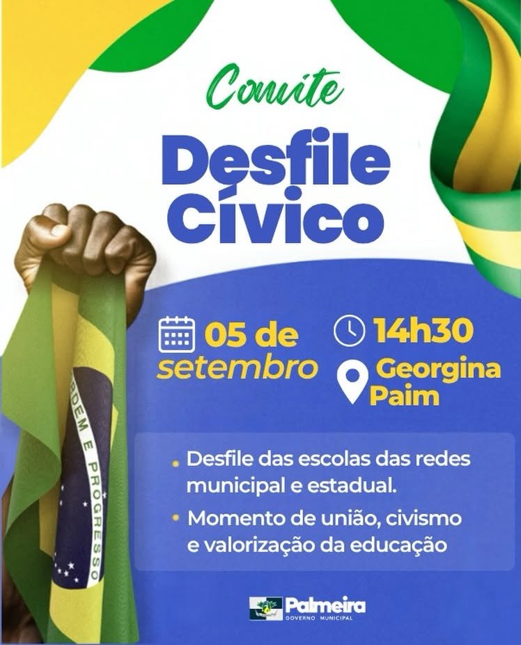 Palmeira realiza Desfile Cívico da Semana da Pátria no dia 5 de setembro