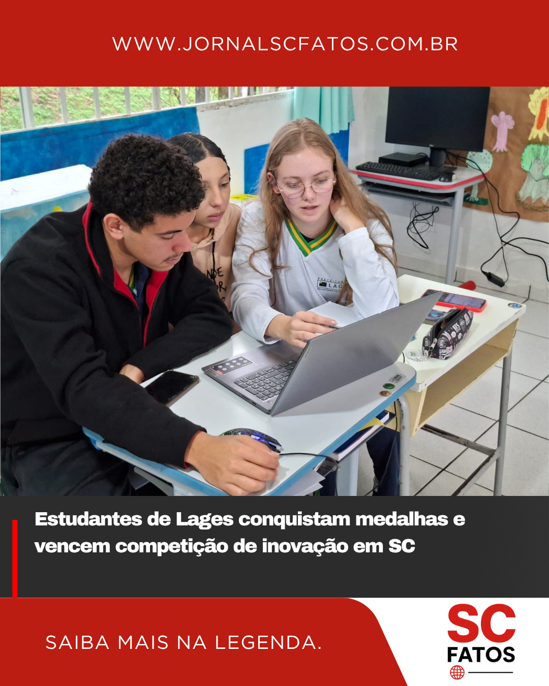 Estudantes de Lages conquistam medalhas e vencem competição de inovação em SC