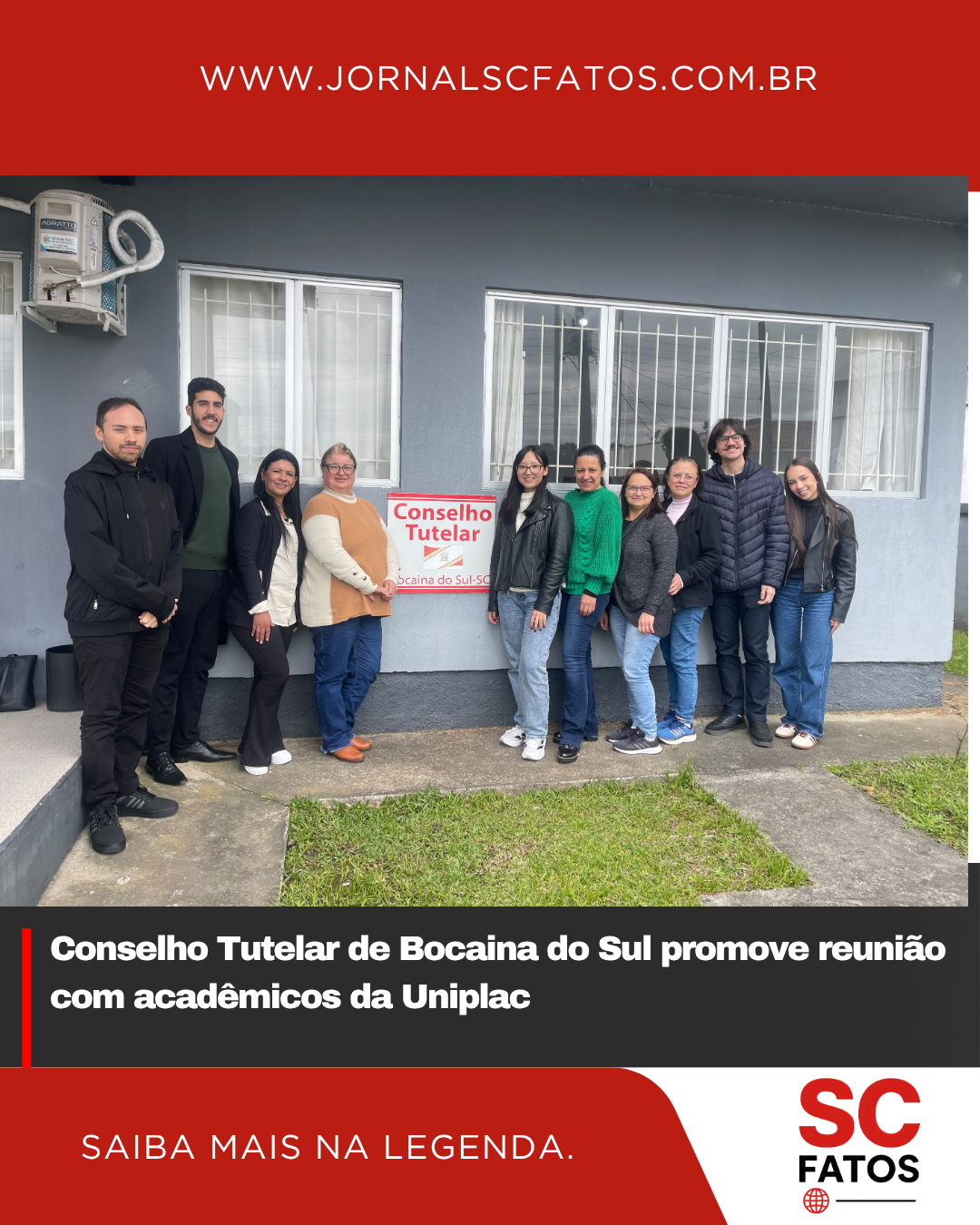 Conselho Tutelar de Bocaina do Sul promove reunião com acadêmicos da Uniplac