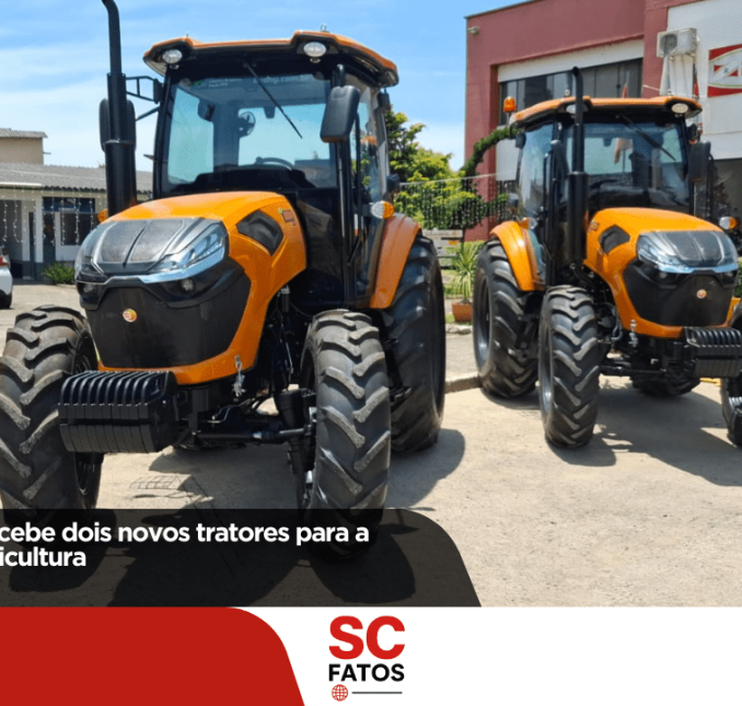 Bocaina do Sul recebe dois novos tratores para a Secretaria de Agricultura