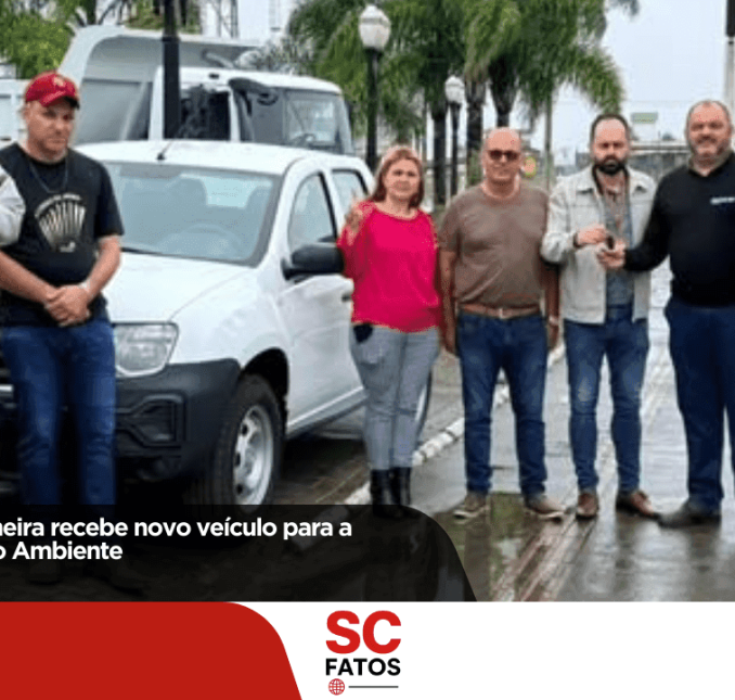 Prefeitura de Palmeira recebe novo veículo para a Secretaria do Meio Ambiente