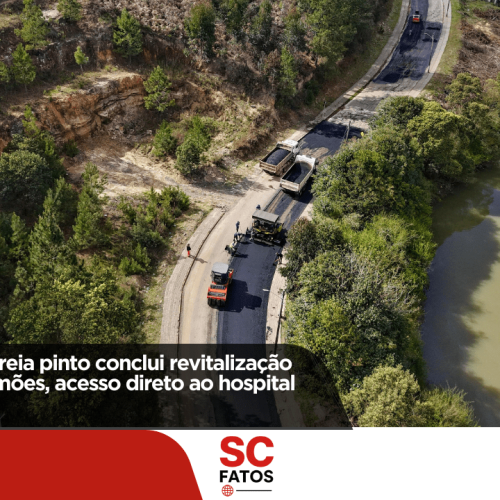 Prefeitura de Correia Pinto conclui revitalização da rua luís de camões, acesso direto ao hospital municipal