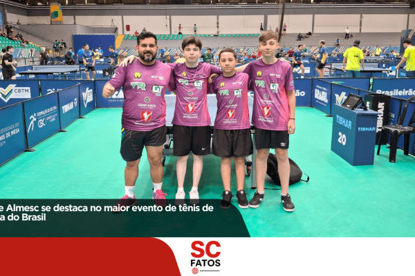 Time Almesc se destaca no maior evento de tênis de mesa do Brasil