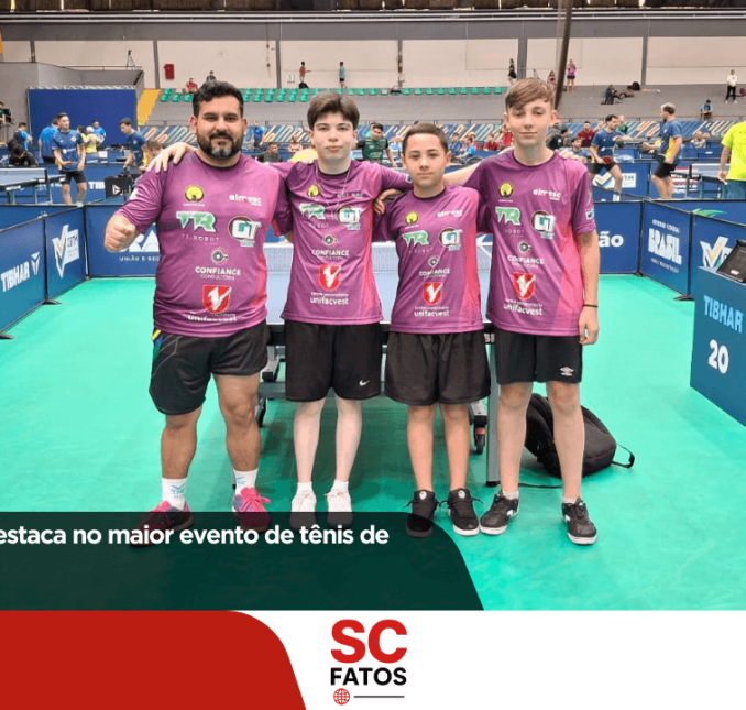 Time Almesc se destaca no maior evento de tênis de mesa do Brasil