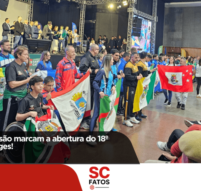 Emoção e inclusão marcam a abertura do 18º Parajasc em Lages!