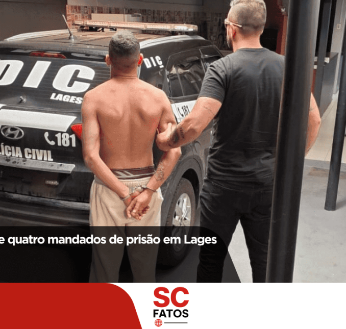 Operação da Polícia Civil em Lages resulta em quatro prisões por crimes diversos