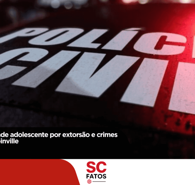 Polícia Civil apreende adolescente por extorsão e crimes cibernéticos em Joinville