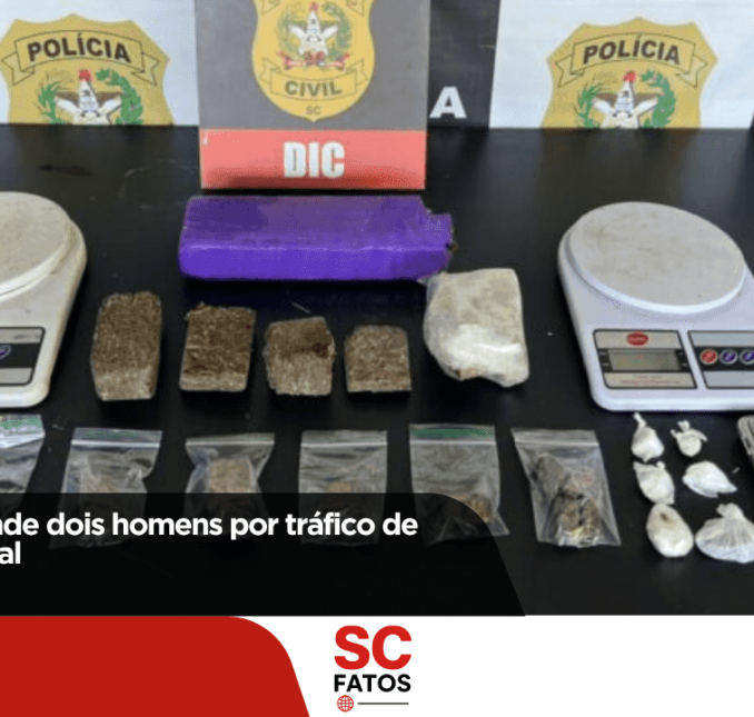 Polícia Civil prende dois homens por tráfico de drogas em Indaial