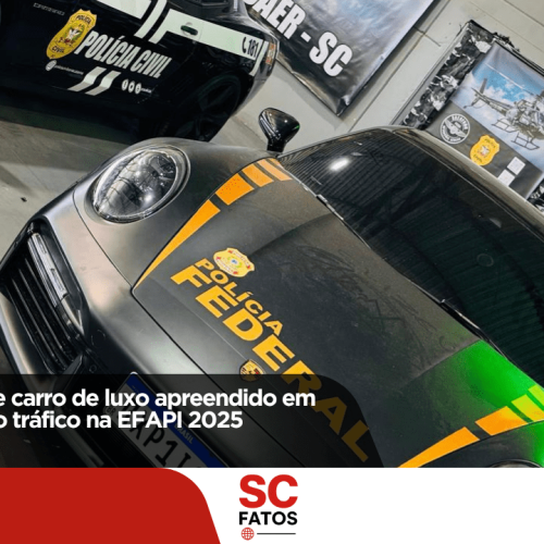 Polícia Civil expõe carro de luxo apreendido em operação contra o tráfico na EFAPI 2025