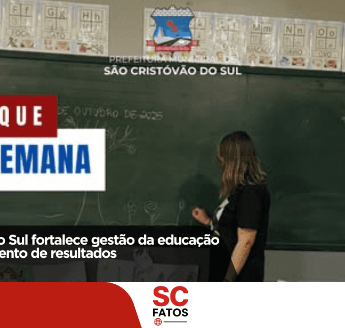 São Cristóvão do Sul fortalece gestão da educação com monitoramento de resultados