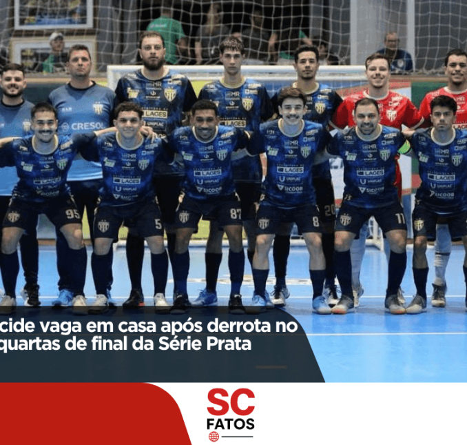 Lages Futsal decide vaga em casa após derrota no jogo de ida das quartas de final da Série Prata