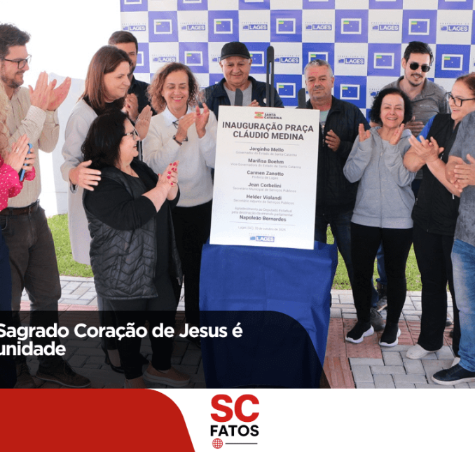 Praça no bairro Sagrado Coração de Jesus é entregue à comunidade