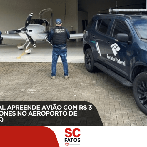 Receita Federal apreende avião com R$ 3 milhões em iPhones no aeroporto de Porto Belo (SC)