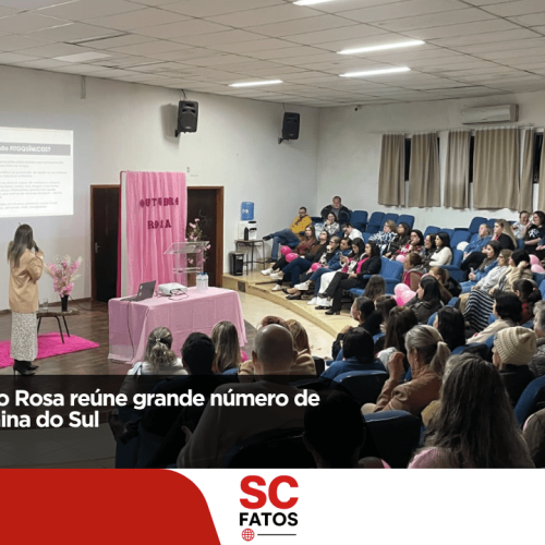 Evento do Outubro Rosa reúne grande número de mulheres em Bocaina do Sul