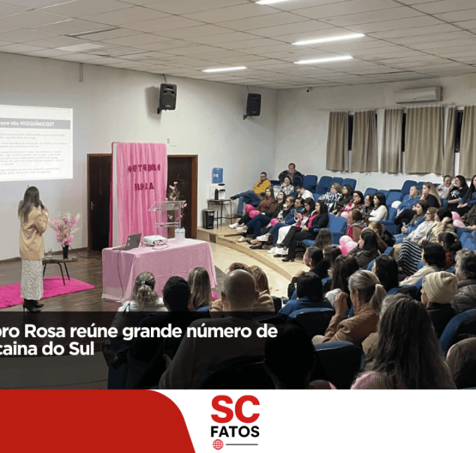 Evento do Outubro Rosa reúne grande número de mulheres em Bocaina do Sul