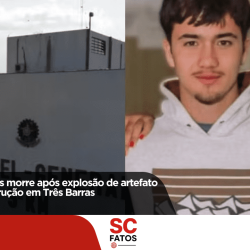 Soldado de 18 anos morre após explosão de artefato em campo de instrução em Três Barras