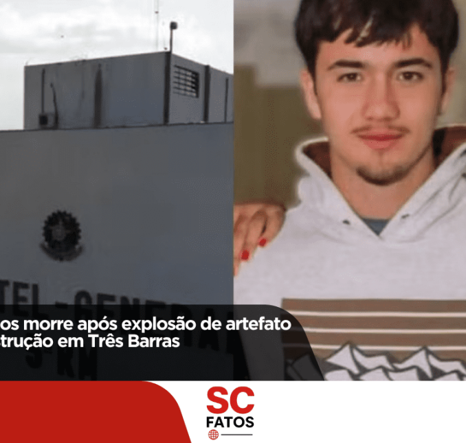 Soldado de 18 anos morre após explosão de artefato em campo de instrução em Três Barras
