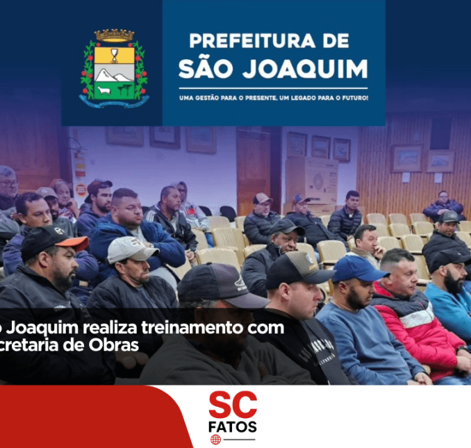 Prefeitura de São Joaquim realiza treinamento com servidores da Secretaria de Obras