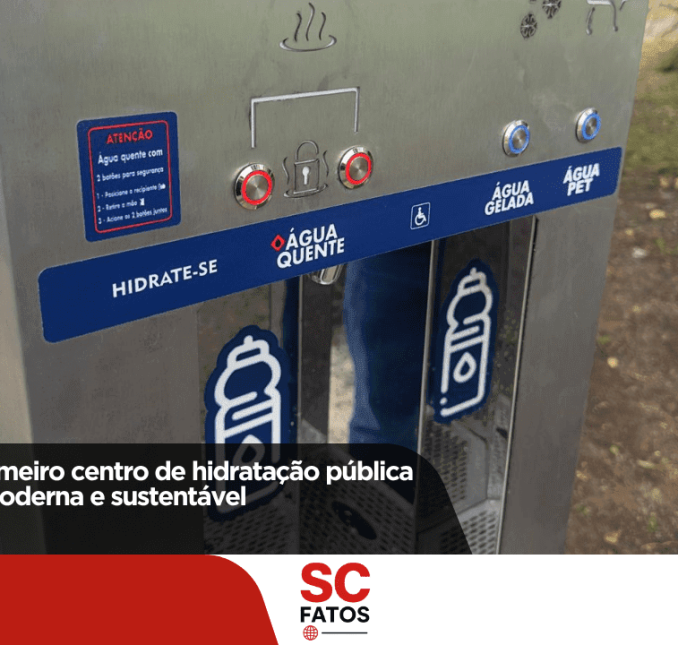 Lages instala primeiro centro de hidratação pública com estrutura moderna e sustentável