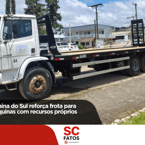 Prefeitura de Bocaina do Sul reforça frota para transporte de máquinas com recursos próprios