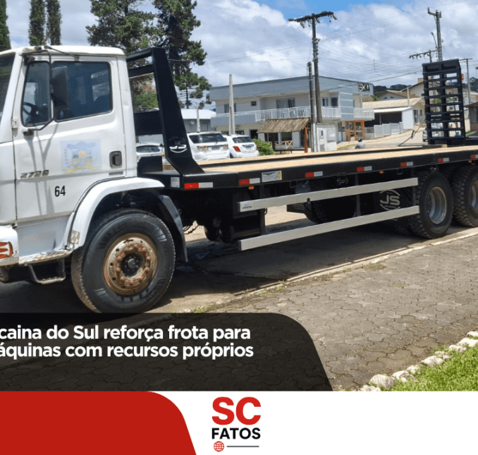 Prefeitura de Bocaina do Sul reforça frota para transporte de máquinas com recursos próprios