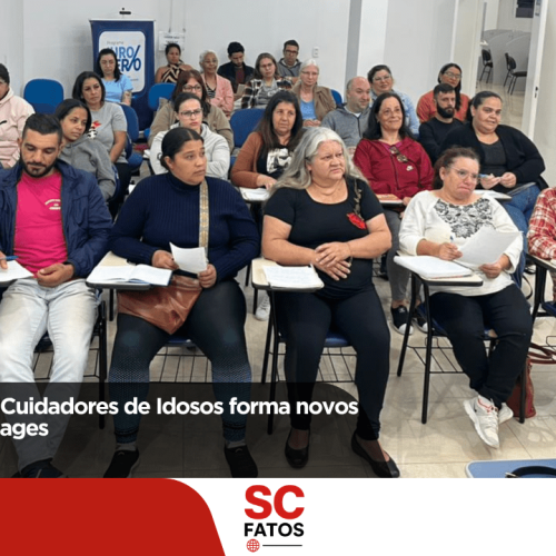 Curso gratuito de Cuidadores de Idosos forma novos profissionais em Lages