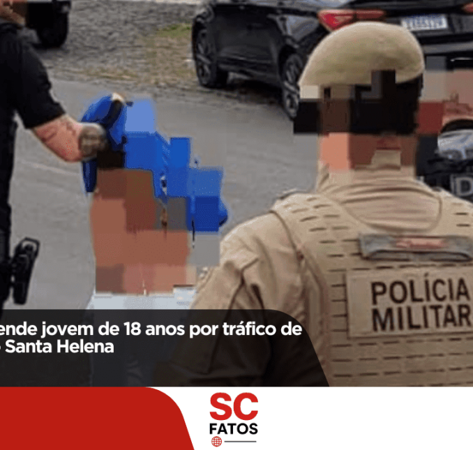 DIC de Lages prende jovem de 18 anos por tráfico de drogas no bairro Santa Helena