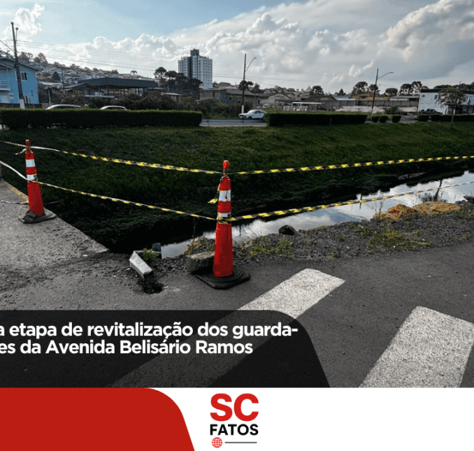 Lages inicia nova etapa de revitalização dos guarda-corpos das pontes da Avenida Belisário Ramos