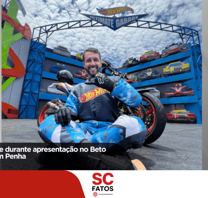 Motociclista morre durante apresentação no Beto Carrero World, em Penha