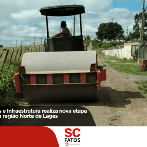 Secretaria de Obras e Infraestrutura realiza nova etapa de patrolamento na região Norte de Lages