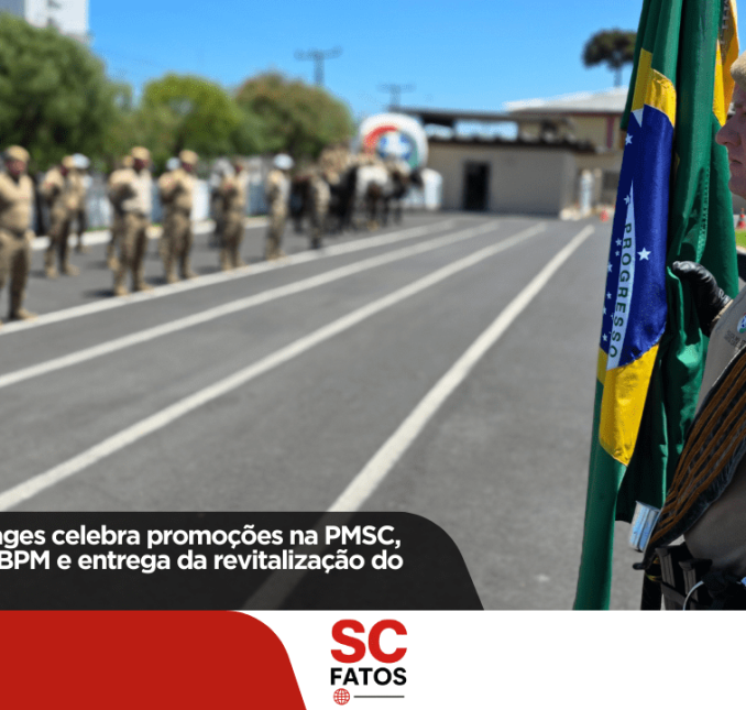 Solenidade em Lages celebra promoções na PMSC, aniversário do 6º BPM e entrega da revitalização do SEFID