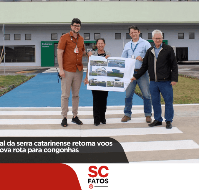 Aeroporto regional da serra catarinense retoma voos comerciais com nova rota para congonhas