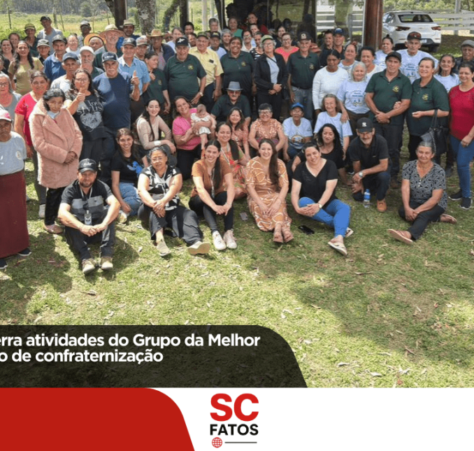 Cerro Negro encerra atividades do Grupo da Melhor Idade com almoço de confraternização