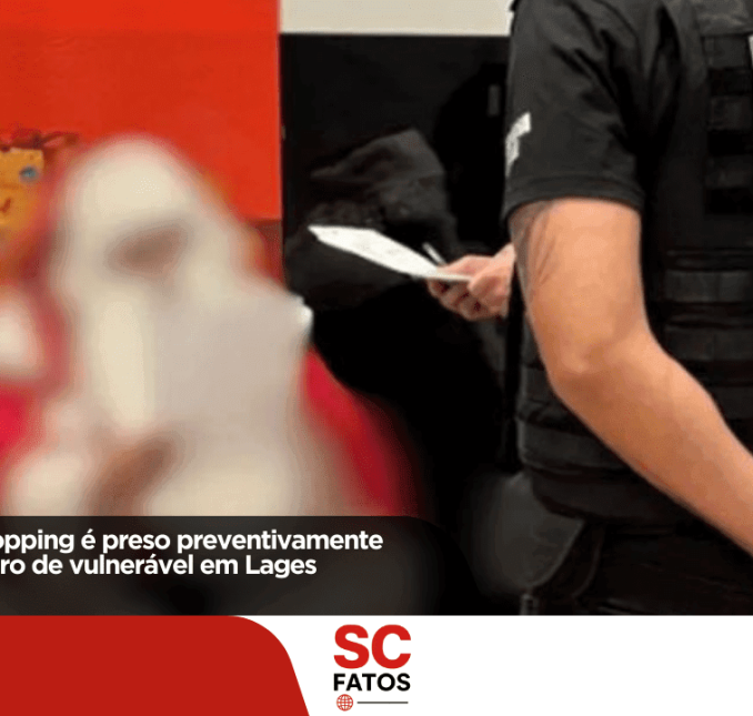 Papai Noel de shopping é preso preventivamente suspeito de estupro de vulnerável em Lages