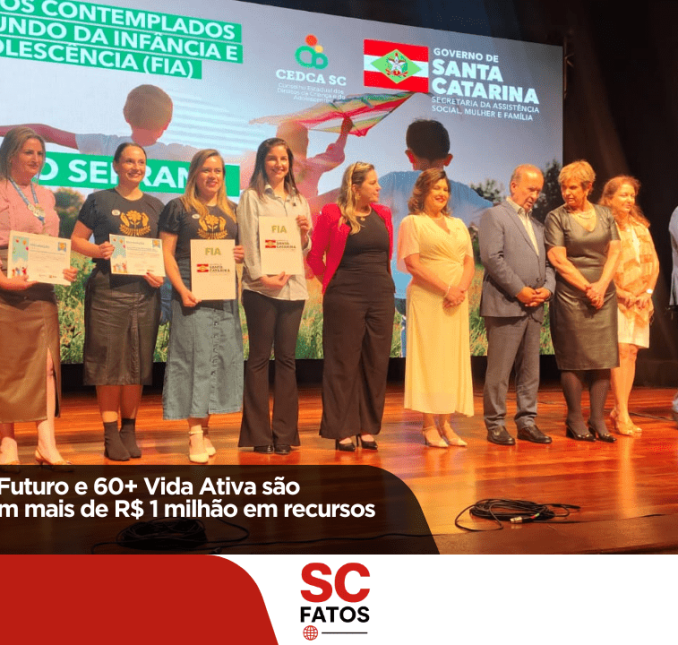 Projetos Estação Futuro e 60+ Vida Ativa são contemplados com mais de R$ 1 milhão em recursos estaduais