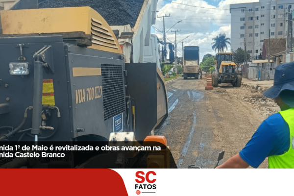 Avenida 1º de Maio é revitalizada e obras avançam na Avenida Castelo Branco Intervenções reforçam mobilidade urbana e beneficiam importantes bairros de Lages