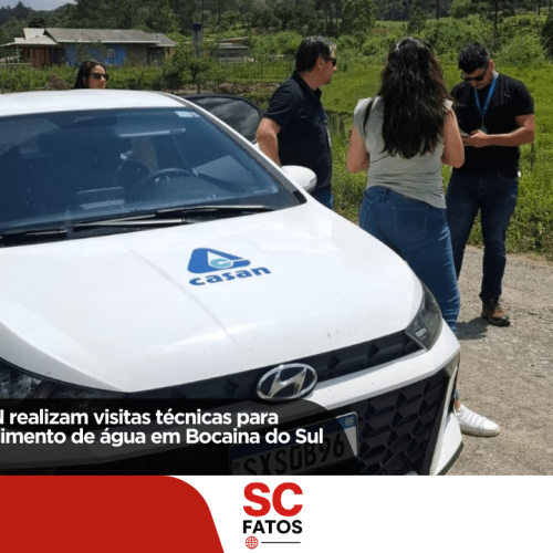 Prefeitura e CASAN realizam visitas técnicas para melhorar o abastecimento de água em Bocaina do Sul