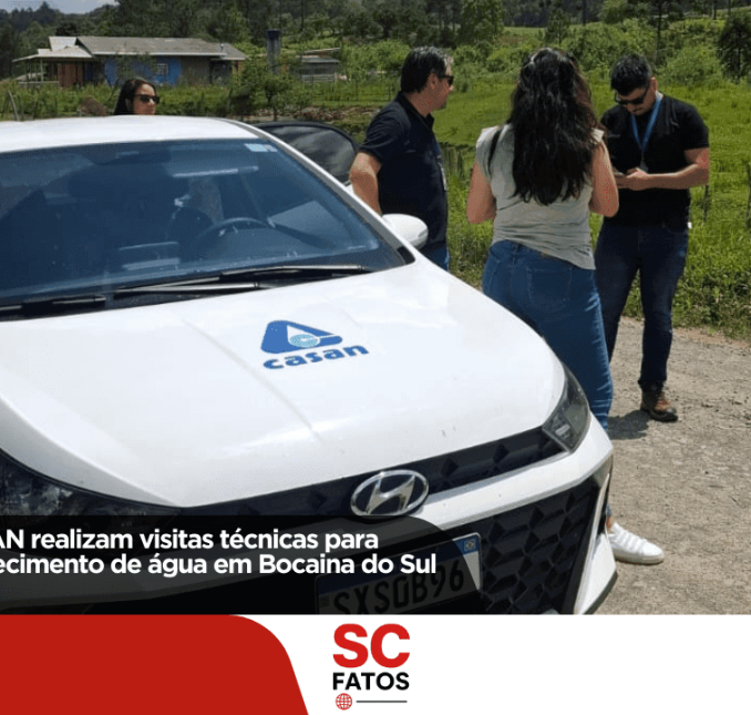 Prefeitura e CASAN realizam visitas técnicas para melhorar o abastecimento de água em Bocaina do Sul