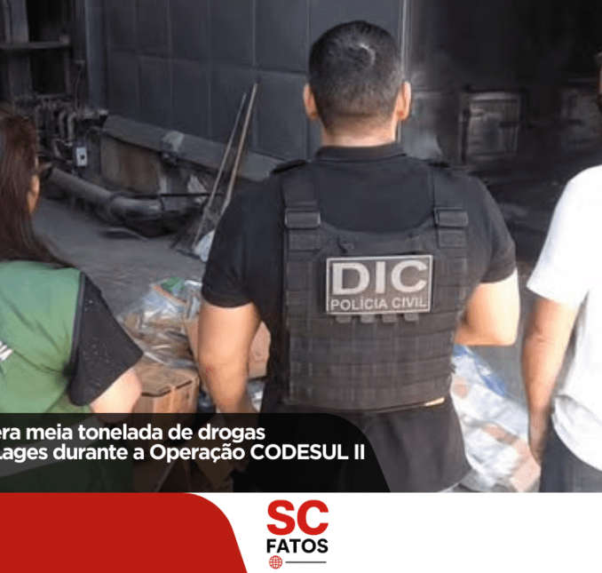Polícia Civil incinera meia tonelada de drogas apreendidas em Lages durante a Operação CODESUL II