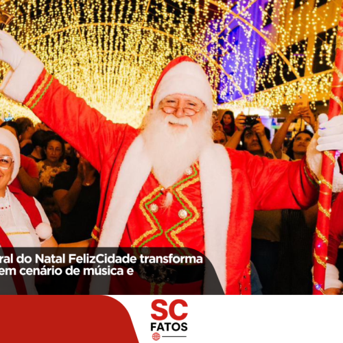 Programação cultural do Natal FelizCidade transforma o Centro de Lages em cenário de música e encantamento