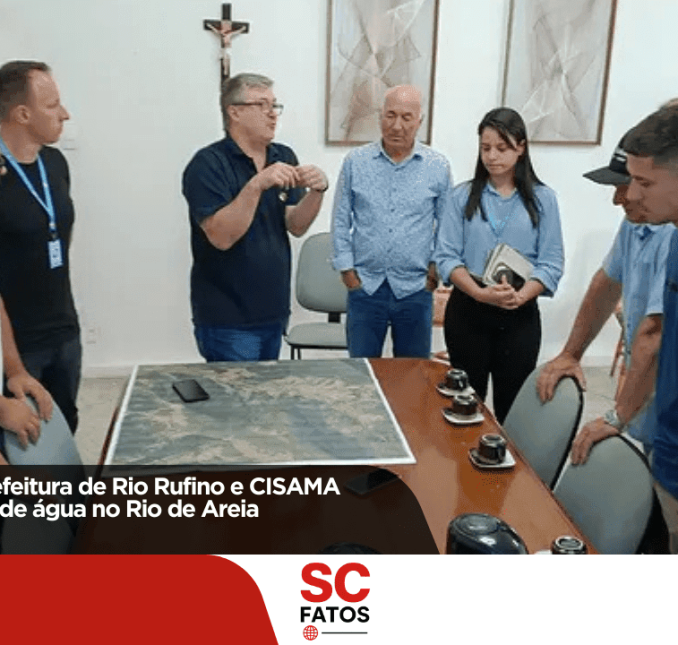 Reunião entre Prefeitura de Rio Rufino e CISAMA discute captação de água no Rio de Areia