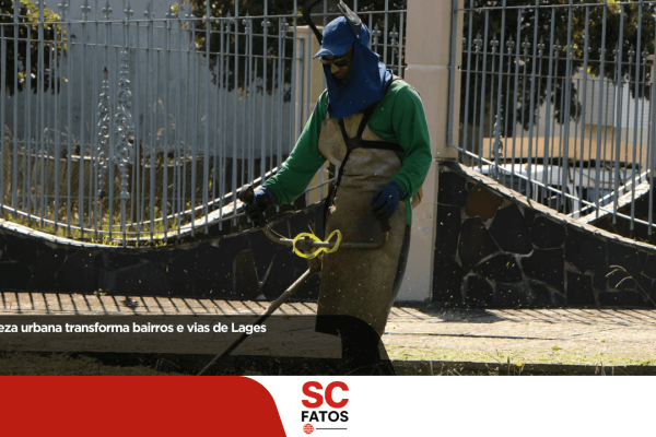 Limpeza urbana transforma bairros e vias de Lages