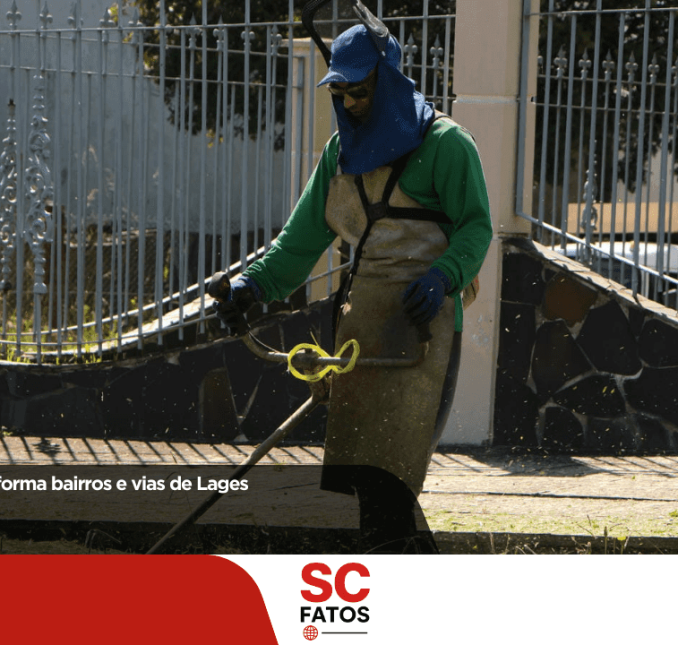 Limpeza urbana transforma bairros e vias de Lages