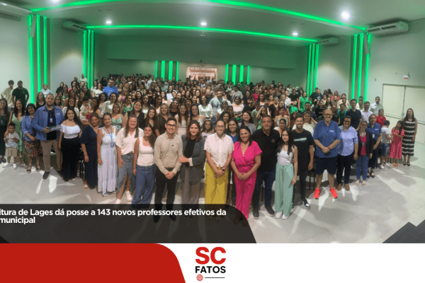 Prefeitura de Lages dá posse a 143 novos professores efetivos da rede municipal