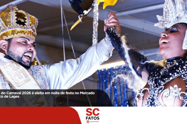 Corte do Carnaval 2026 é eleita em noite de festa no Mercado Público de Lages