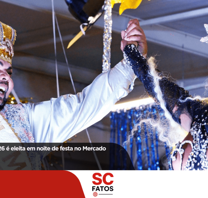 Corte do Carnaval 2026 é eleita em noite de festa no Mercado Público de Lages