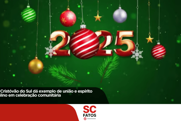 São Cristóvão do Sul dá exemplo de união e espírito natalino em celebração comunitária