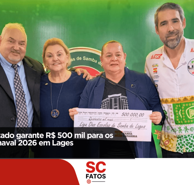 Governo do Estado destina R$ 500 mil para os desfiles de Carnaval 2026 em Lages