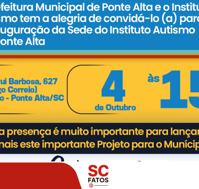 Ponte Alta inaugura Instituto do Autismo, referência em educação inclusiva